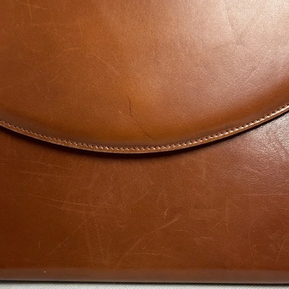 Salvatore Ferragamo Vintage Cognac Leather Flap Shoulder Crossbody Bag - Picture 3 of 16